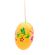 Osterei orange mit Alpenrose, 55 mm, handbemalt - 224/906/or