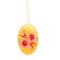 Osterei orange mit Alpenrose, 55 mm, handbemalt - 224/906/or