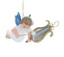 Schwebeengel mit Glockenspiel, blaue Flügel - 199/062/055B