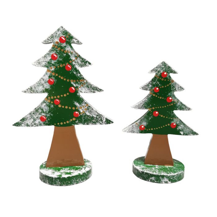 Nadelbaum bunt groß 100 mm, Weihnachtsbaum - 111-814